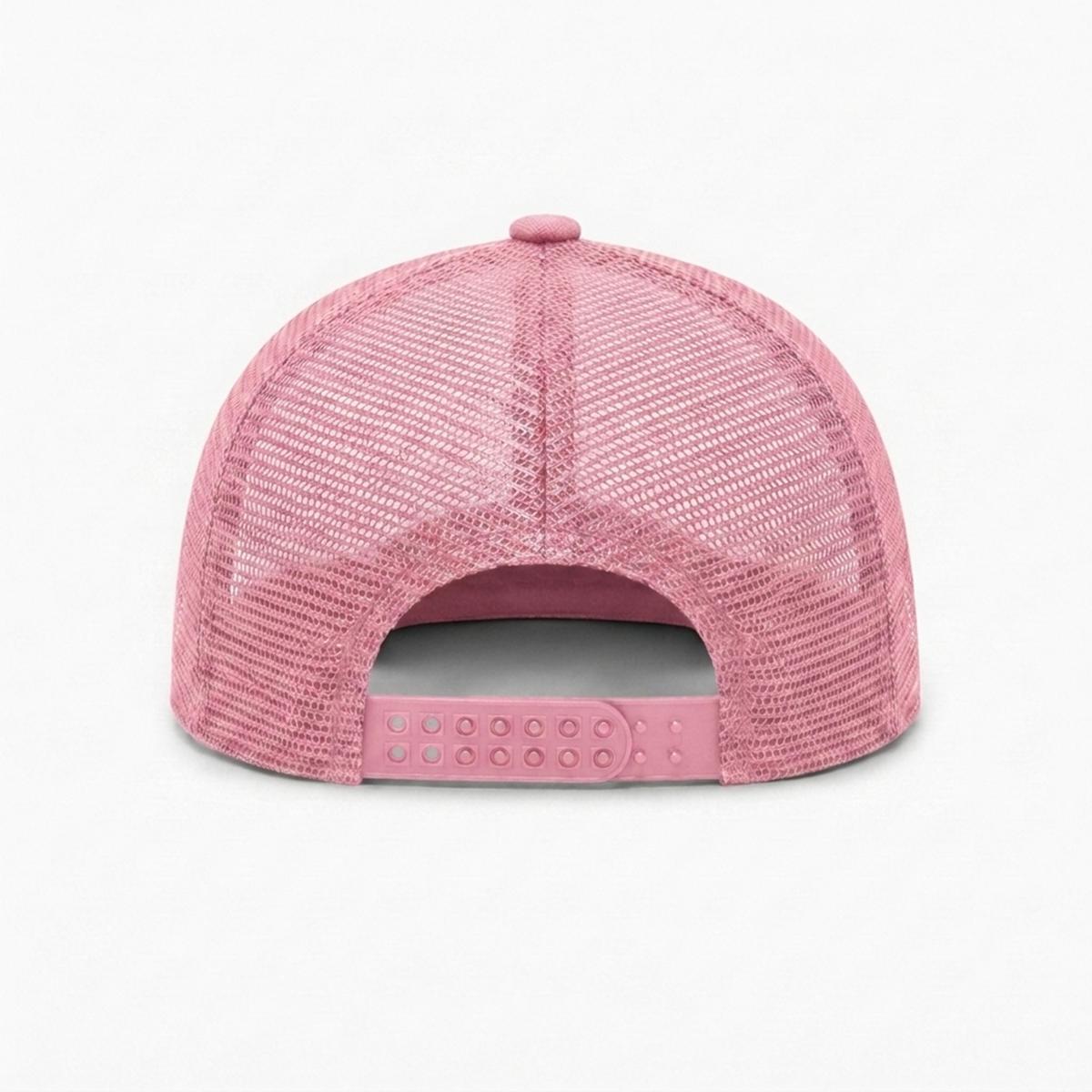 Embroidery Flat-Brim Mesh Cap