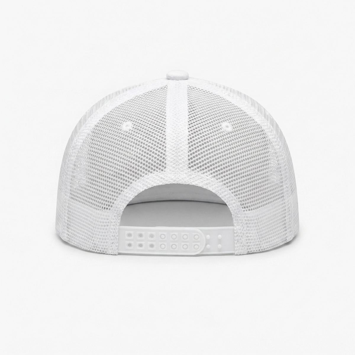 Embroidery Flat-Brim Mesh Cap