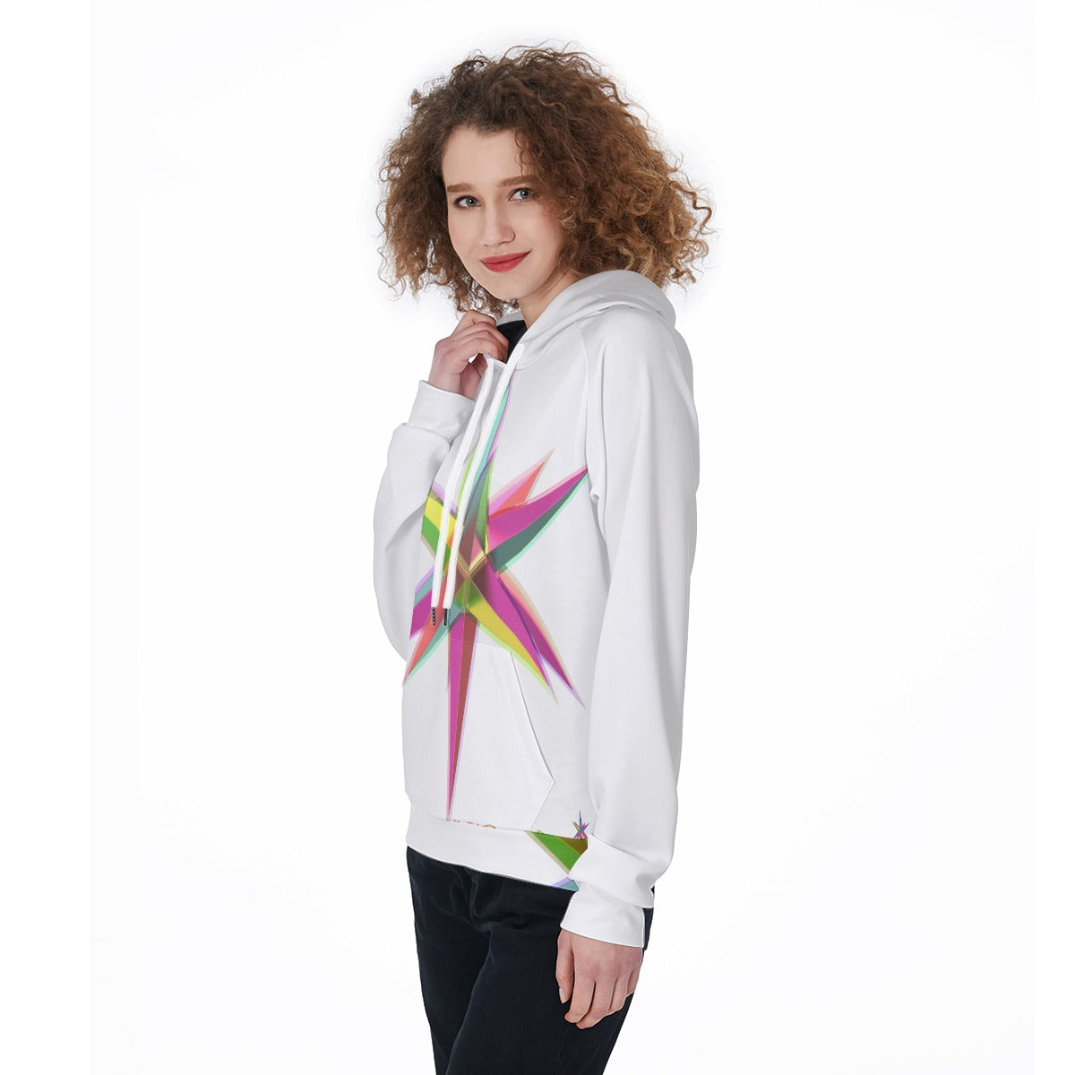 All-Over Print Women's Raglan Pullover Hoodie