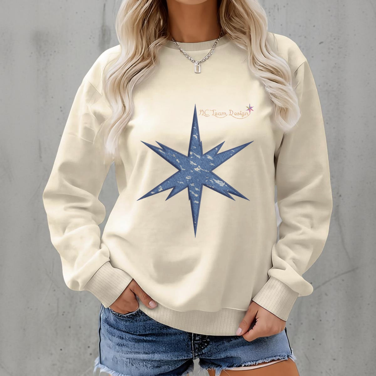 Women's Fleece Crew Neck Sweatshirt|DTF