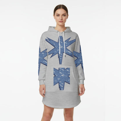 Women’s Hoodie Dress With Fleece|DTF
