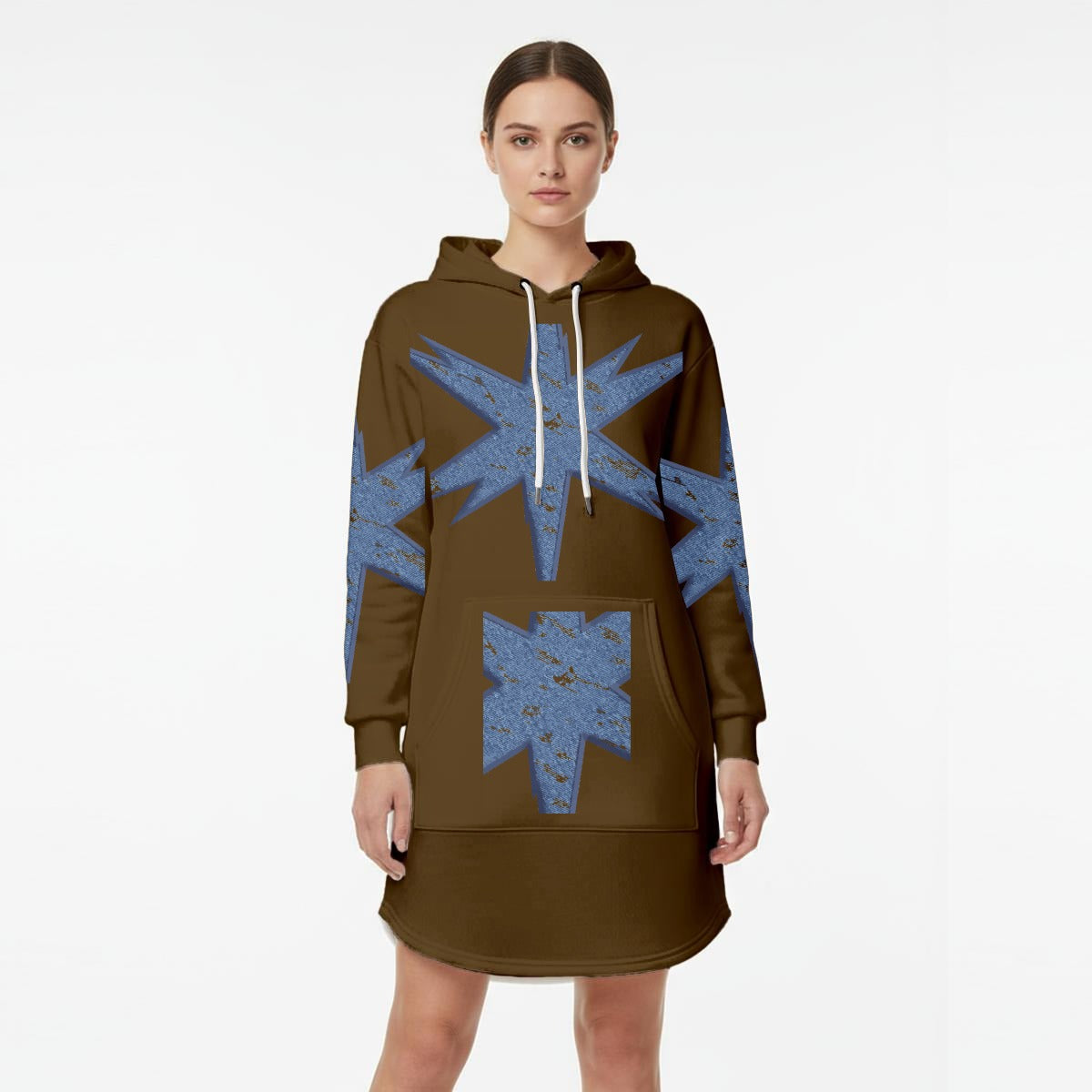 Women’s Hoodie Dress With Fleece|DTF