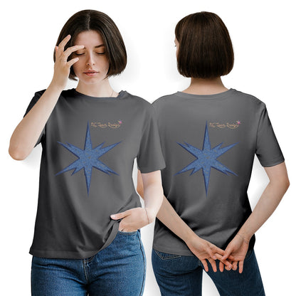 Women's Essential Crew Neck T-Shirt Printed in USA|180GSM Front & Back DTF