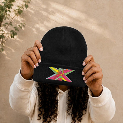Embroidered Knit Beanie