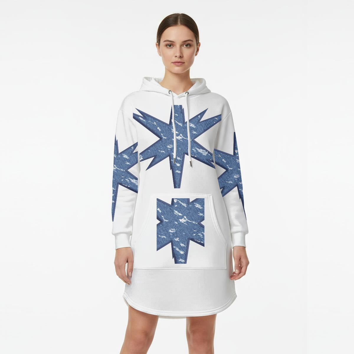 Women’s Hoodie Dress With Fleece|DTF