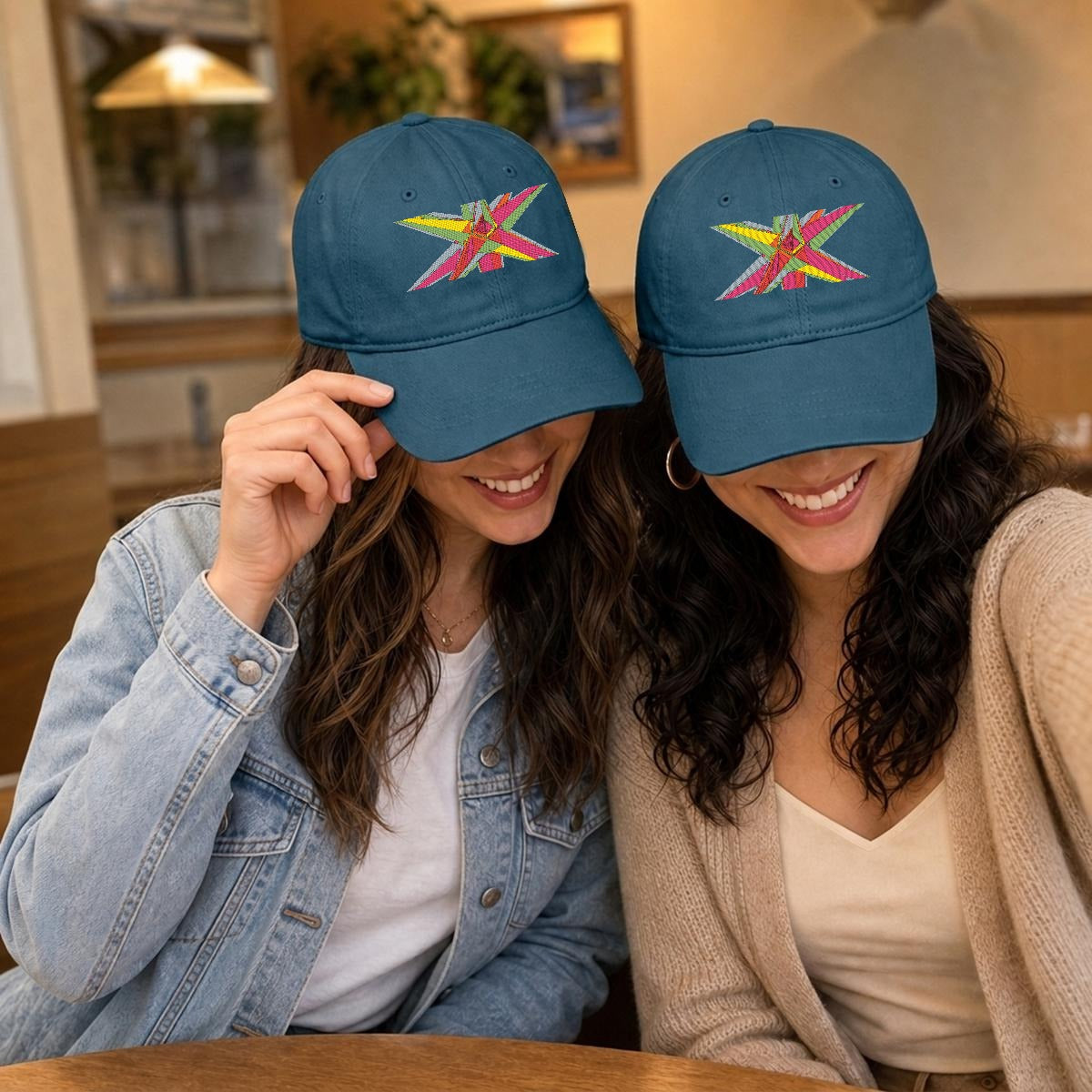 Embroidery Soft-Crown Flat Cap