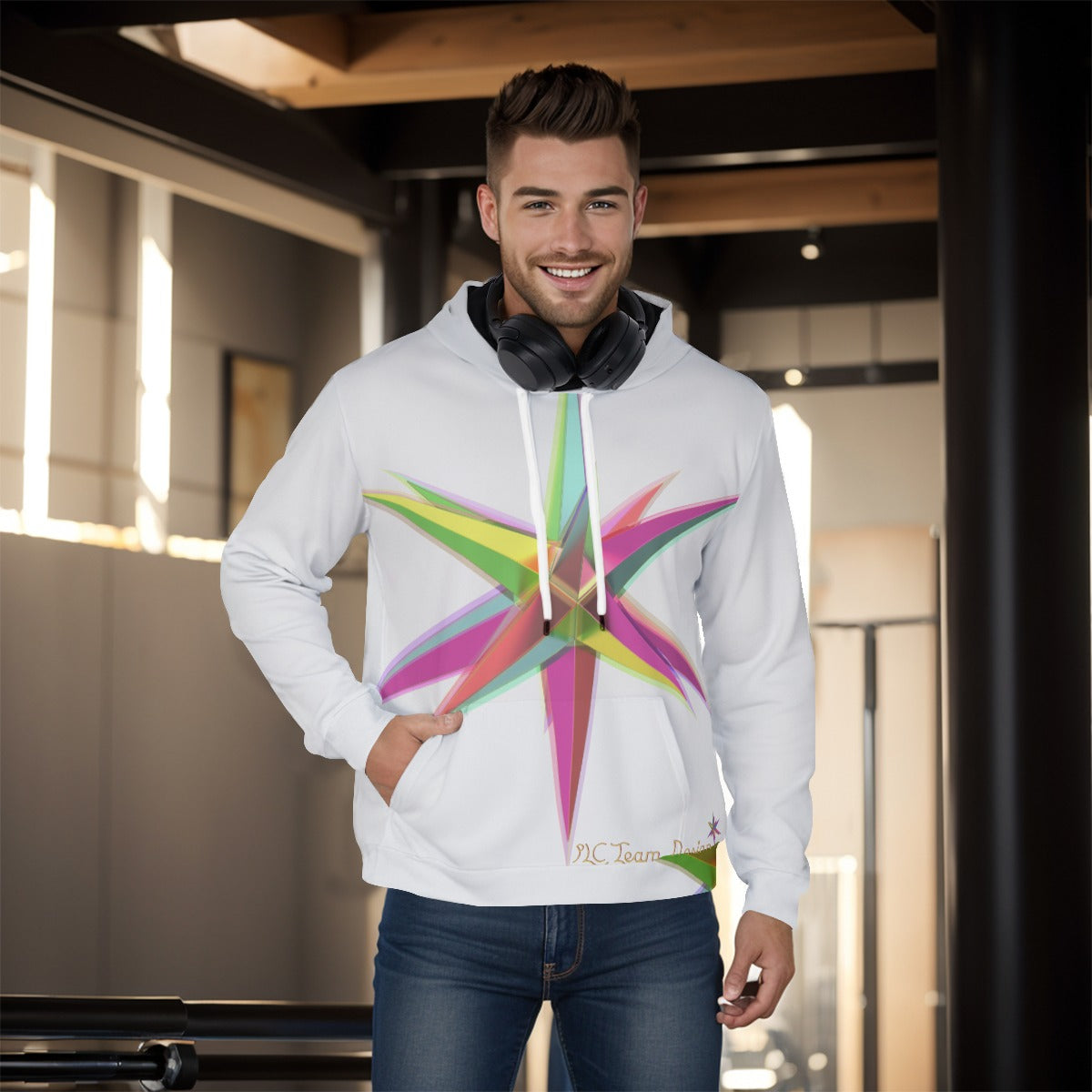 All-Over Print Men's Pullover Hoodie