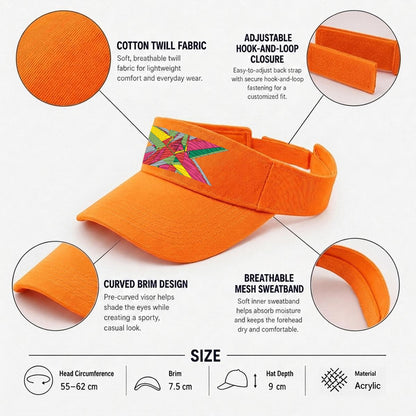 Embroidery Open-Top Visor