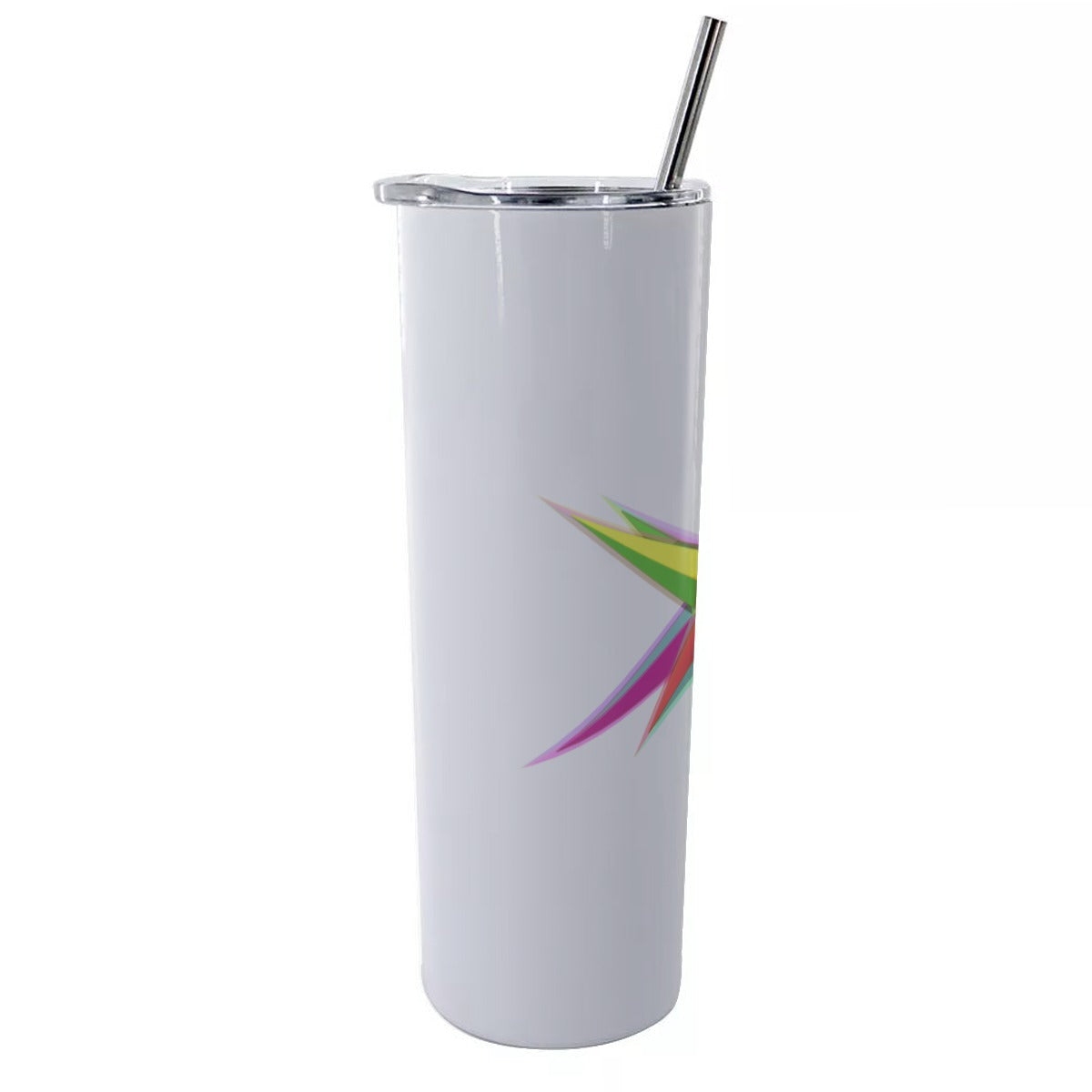Glitter Tumbler With Stainless Steel Straw 20oz