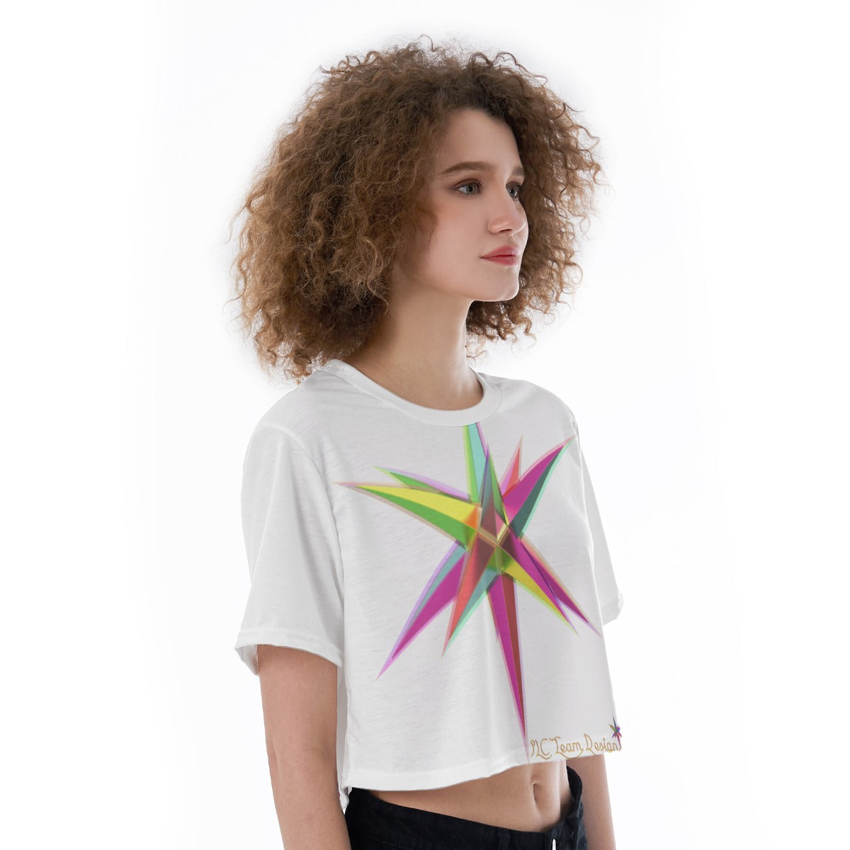 All-Over Print Cropped T-Shirt