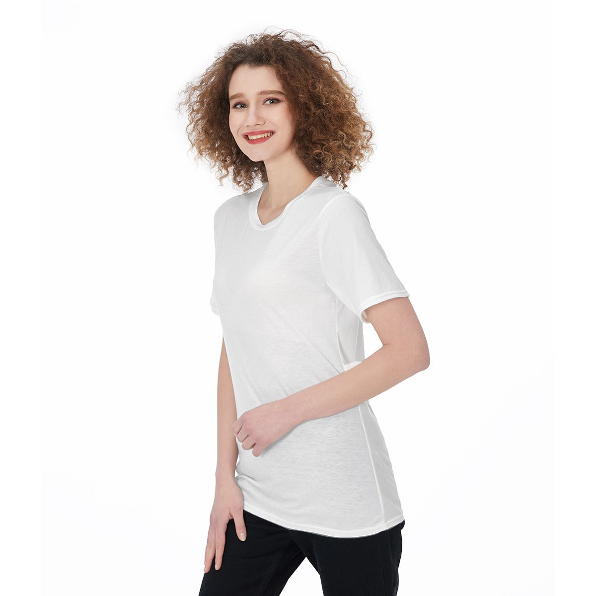 All-Over Print Women's O-Neck T-Shirt|180 GSM Jersey