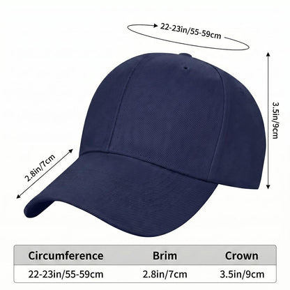Curved Brim Baseball Cap Printed in Canada