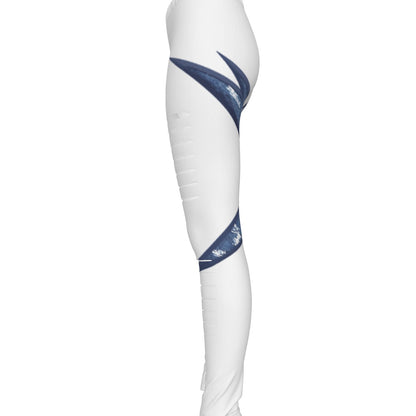 All-Over Print Women's Ripped Leggings