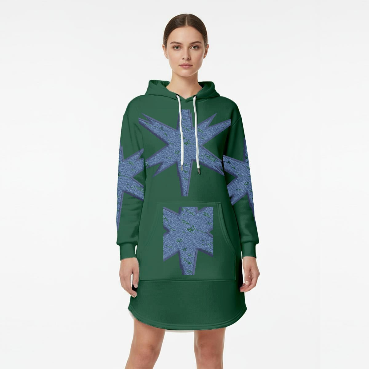 Women’s Hoodie Dress With Fleece|DTF