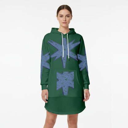 Women’s Hoodie Dress With Fleece|DTF
