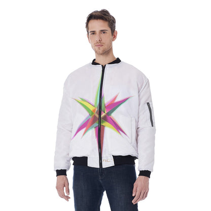 All-Over Print Men's Jacket With Sleeve Pocket