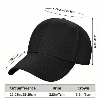 Curved Brim Baseball Cap Printed in Canada