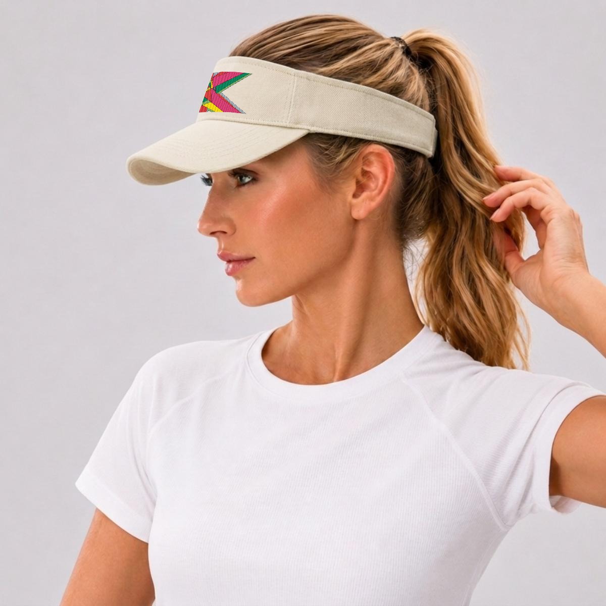 Embroidery Open-Top Visor