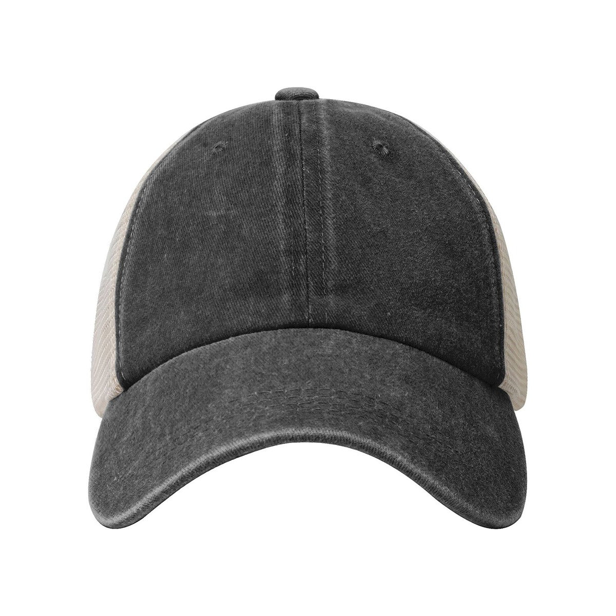 Vintage Washed Denim Mesh Cap Printed in USA