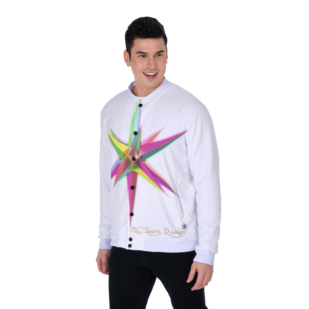 All-Over Print Men's Baseball Jacket
