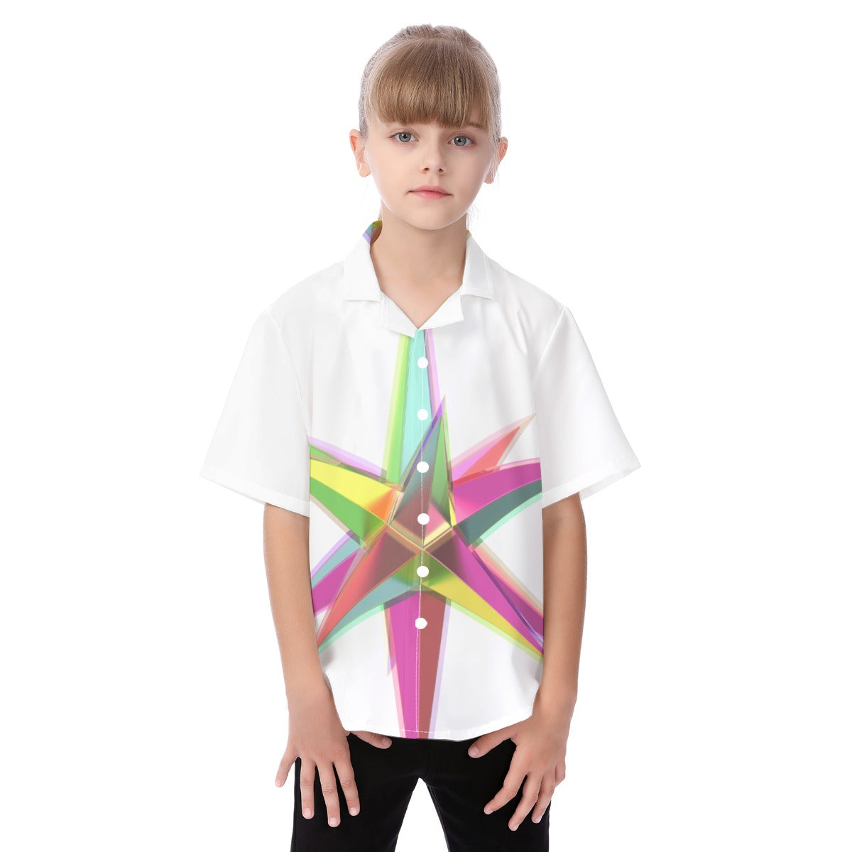 All-Over Print Kid's Hawaiian Vacation Shirt