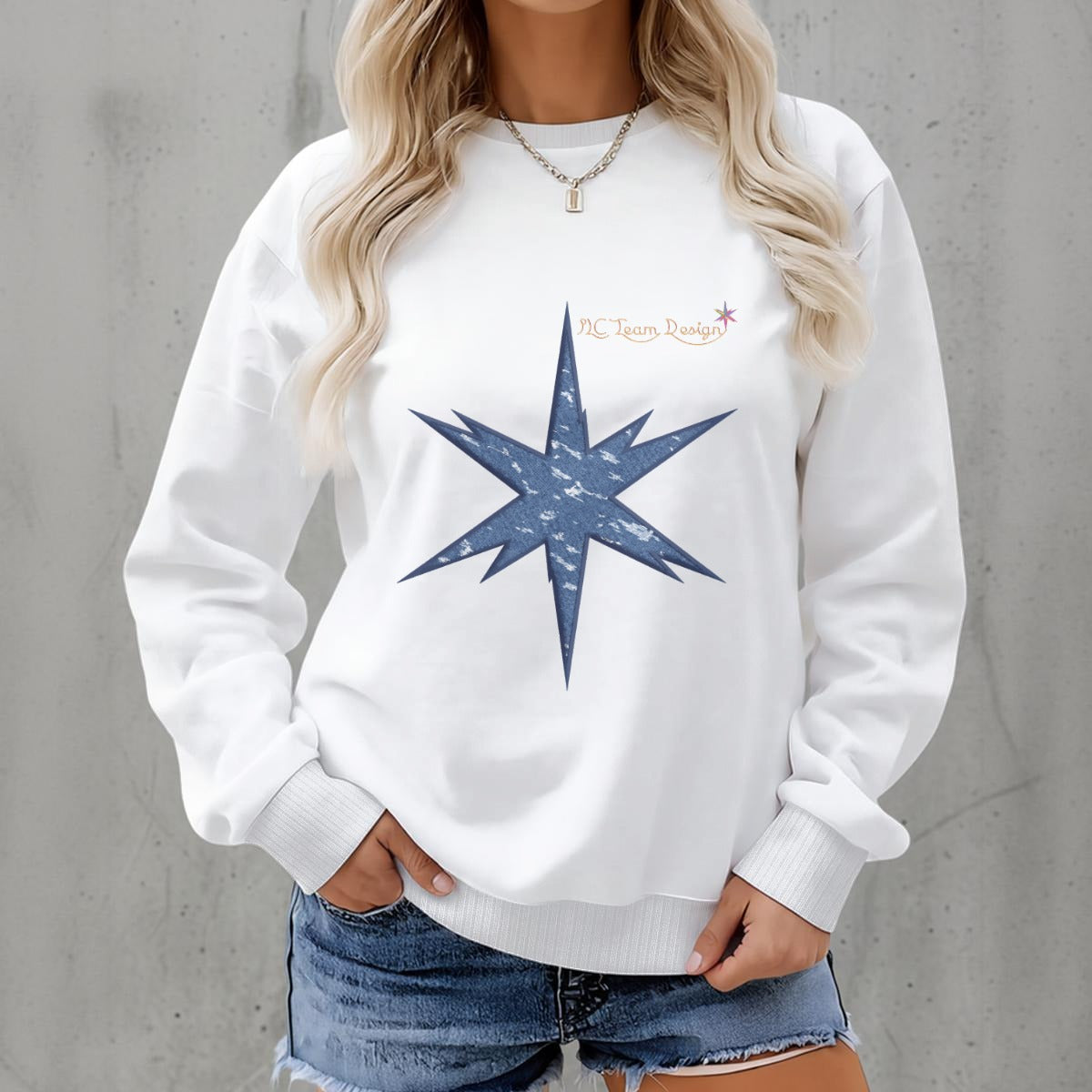 Women's Fleece Crew Neck Sweatshirt|DTF