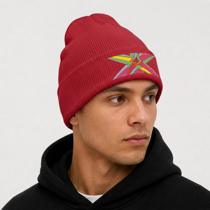 Embroidered Knit Beanie