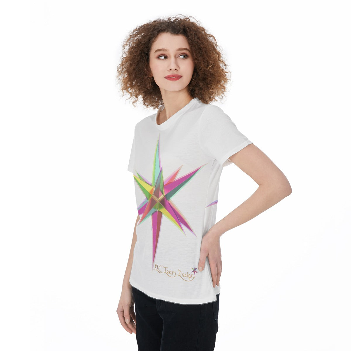 All-Over Print Round Neck T-Shirt