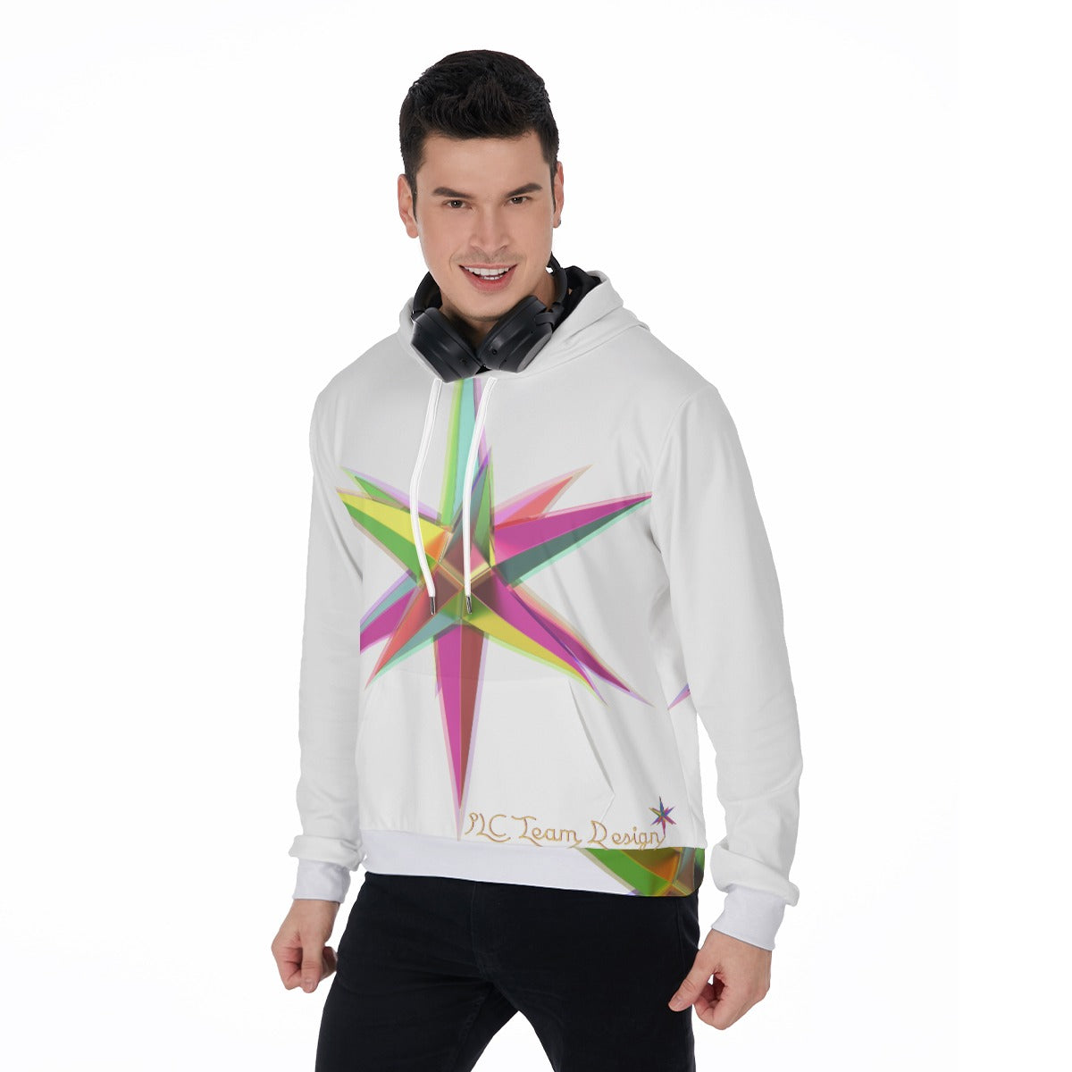 All-Over Print Men's Mirco Fleece Hoodie
