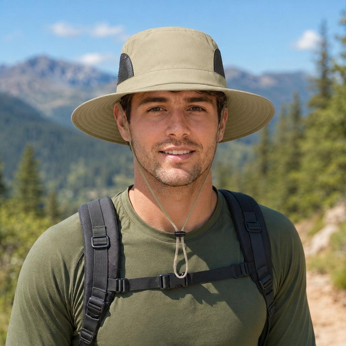 UPF 50+ Wide Brim Outdoor Sun Hat