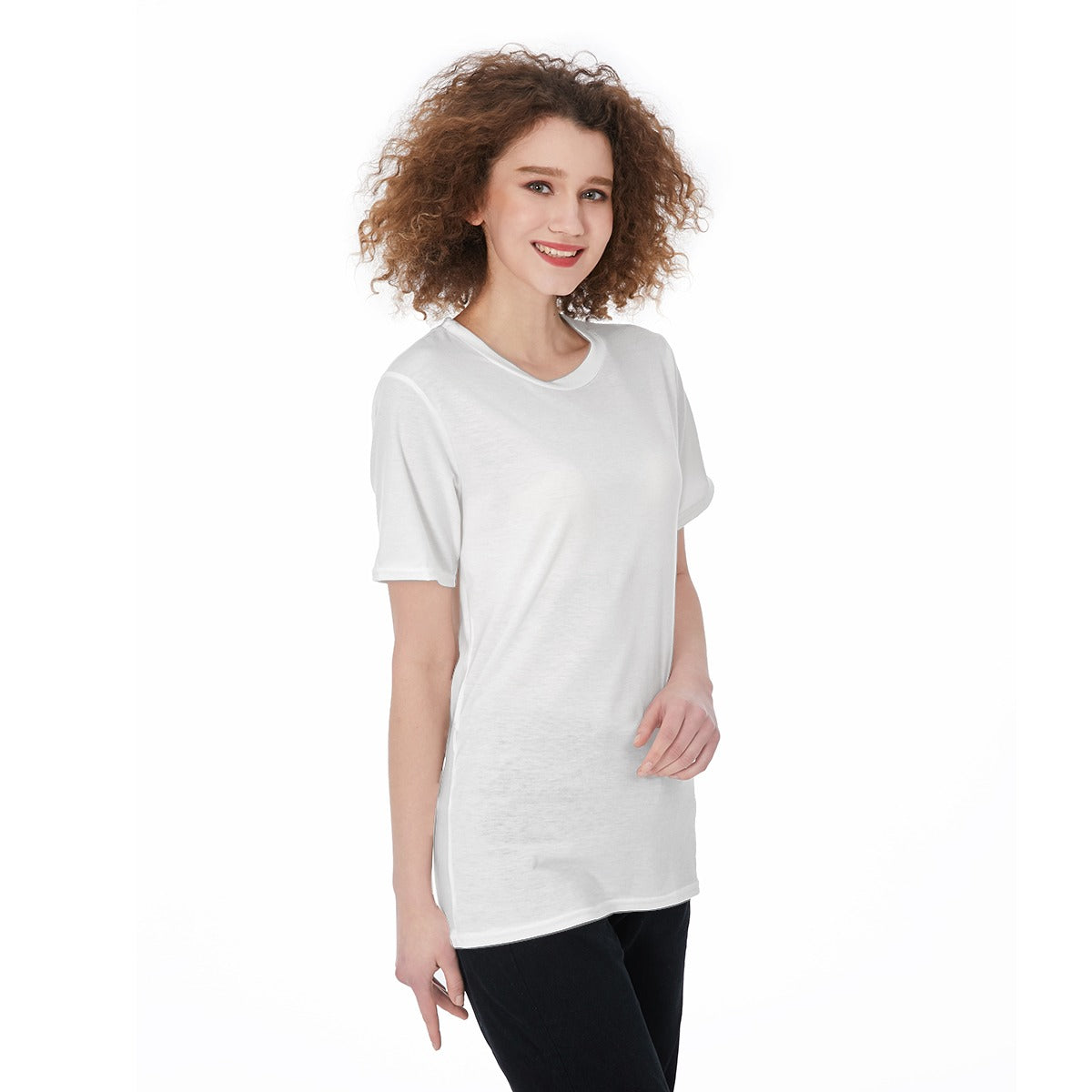 All-Over Print Women's O-Neck T-Shirt|180 GSM Jersey