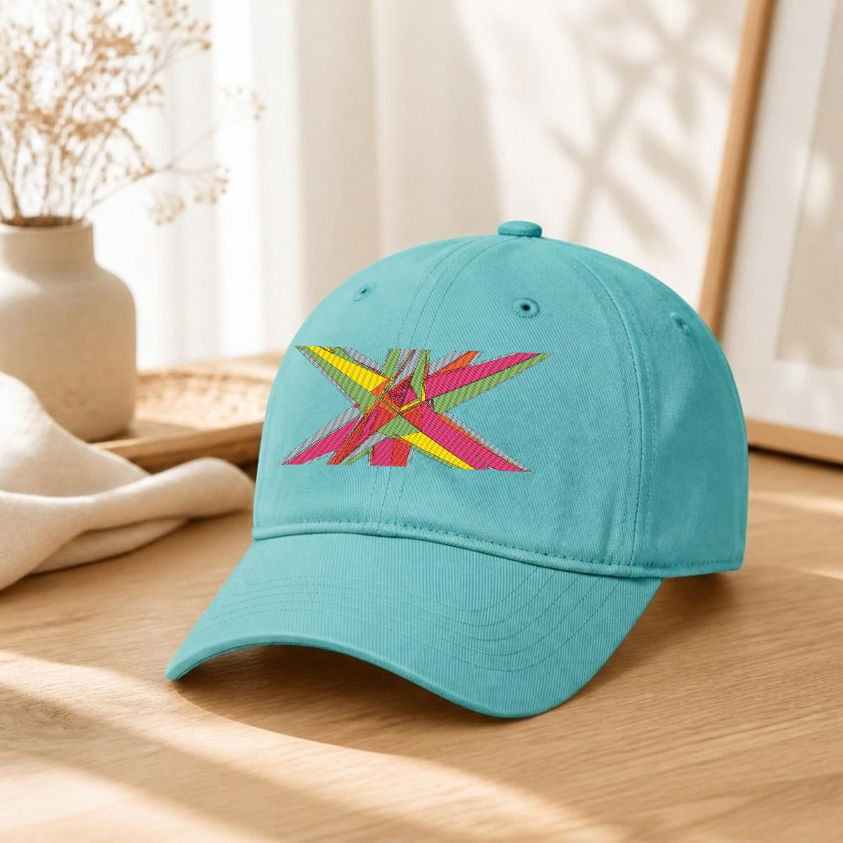 Embroidery Soft-Crown Flat Cap