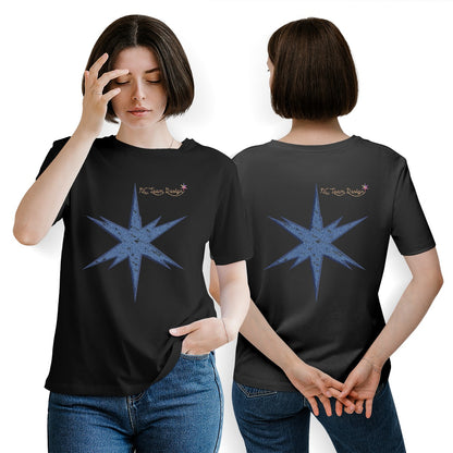 Women's Essential Crew Neck T-Shirt Printed in USA|180GSM Front & Back DTF