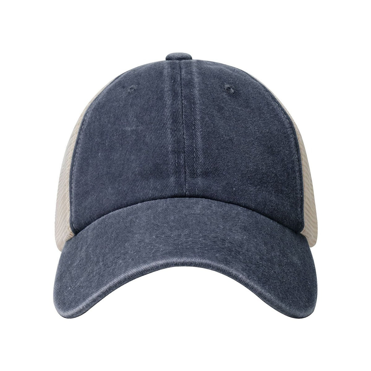 Vintage Washed Denim Mesh Cap Printed in USA