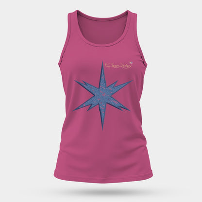 Women's Comfortable and Breathable Sports Tank Top Printed in USA|180GSM Front DTF