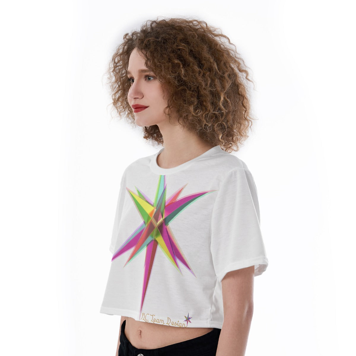 All-Over Print Cropped T-Shirt