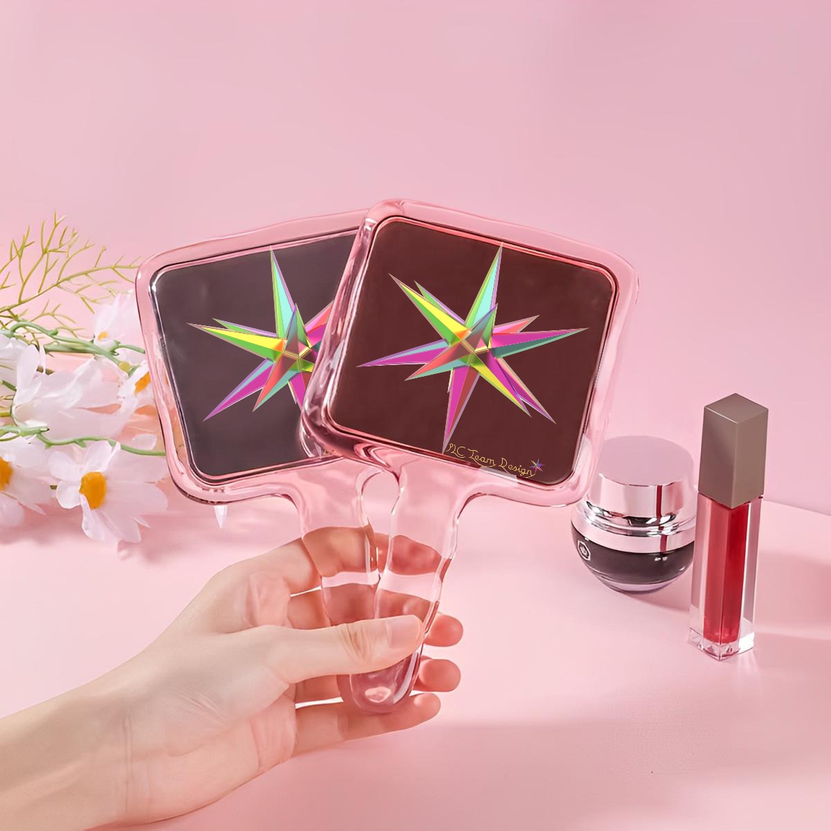 Cute Handheld Makeup Mirror