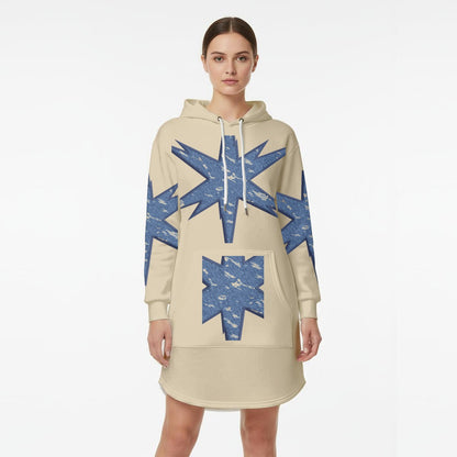 Women’s Hoodie Dress With Fleece|DTF