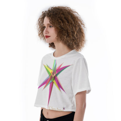All-Over Print Cropped T-Shirt