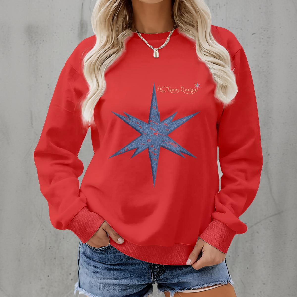 Women's Fleece Crew Neck Sweatshirt|DTF