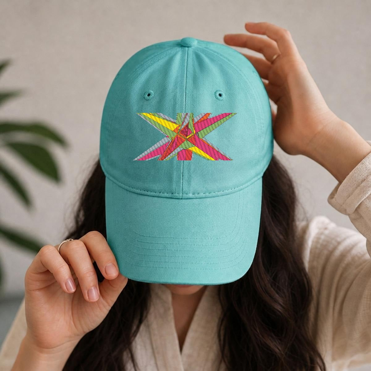 Embroidery Soft-Crown Flat Cap
