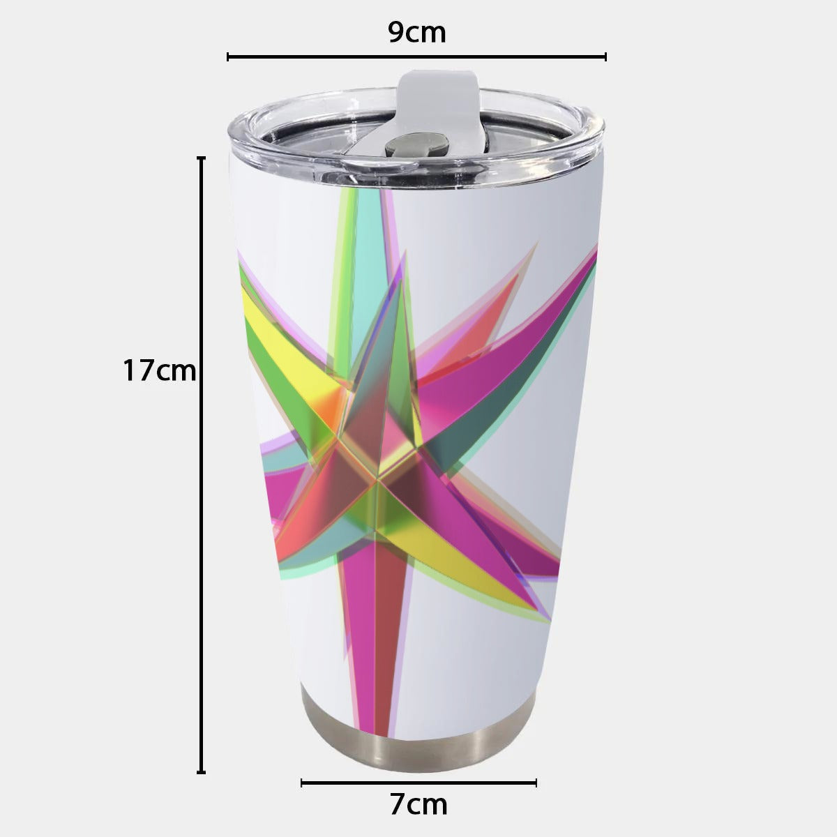 Custom 20OZ Tumbler With Sliding Lid Printed in USA