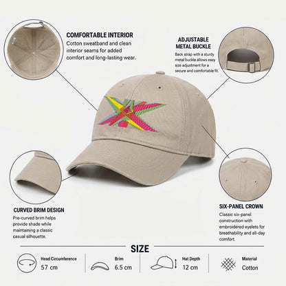 Embroidery Soft-Crown Flat Cap