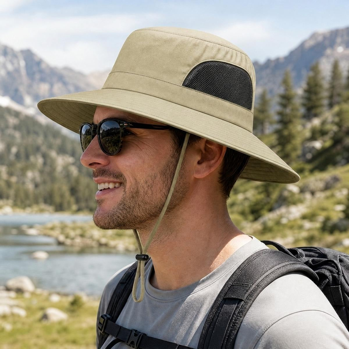 UPF 50+ Wide Brim Outdoor Sun Hat