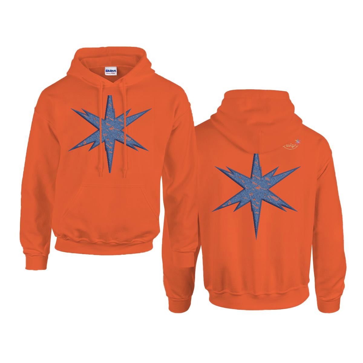 Men's Hoodie Printed in USA |Gildan 18500  Double DTF
