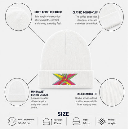 Embroidered Knit Beanie