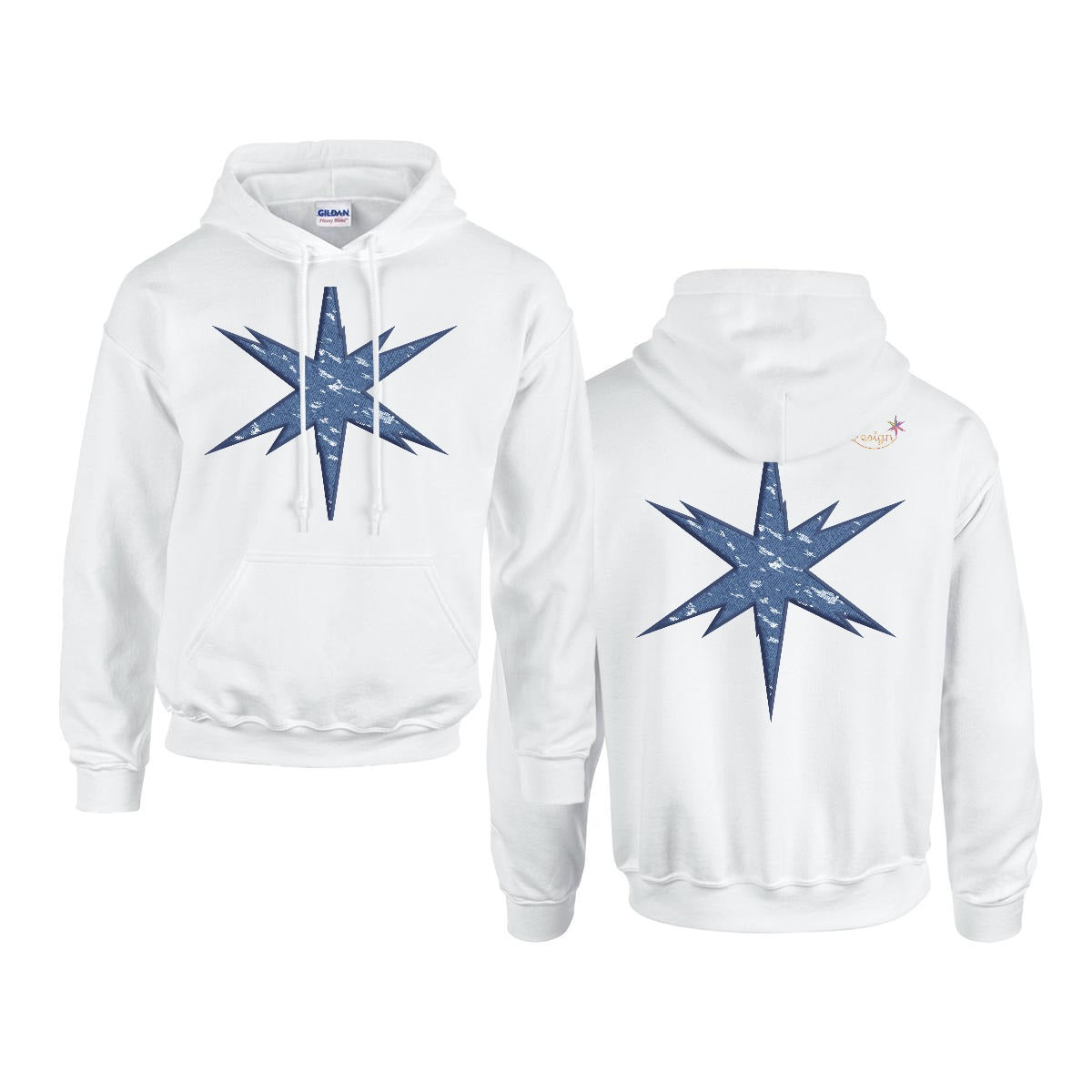 Men's Hoodie Printed in USA |Gildan 18500  Double DTF