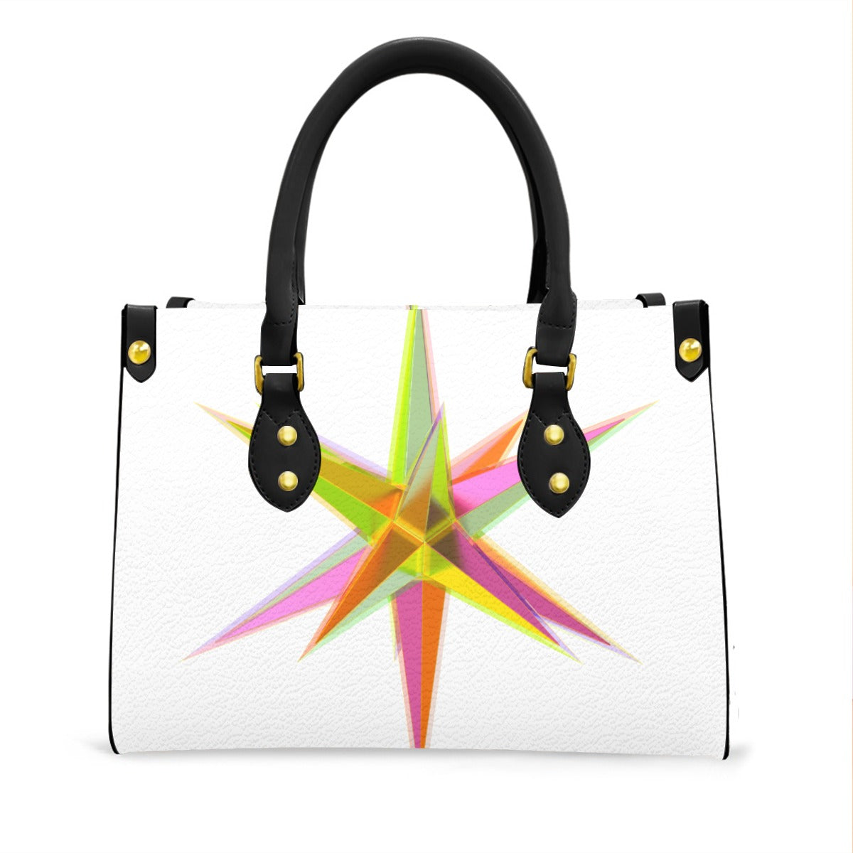 Women's Tote Bag With Black Handle