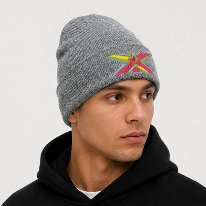 Embroidered Knit Beanie
