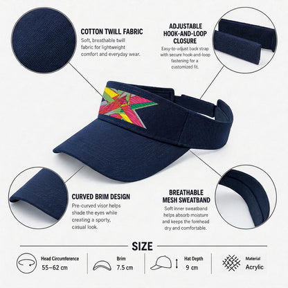 Embroidery Open-Top Visor